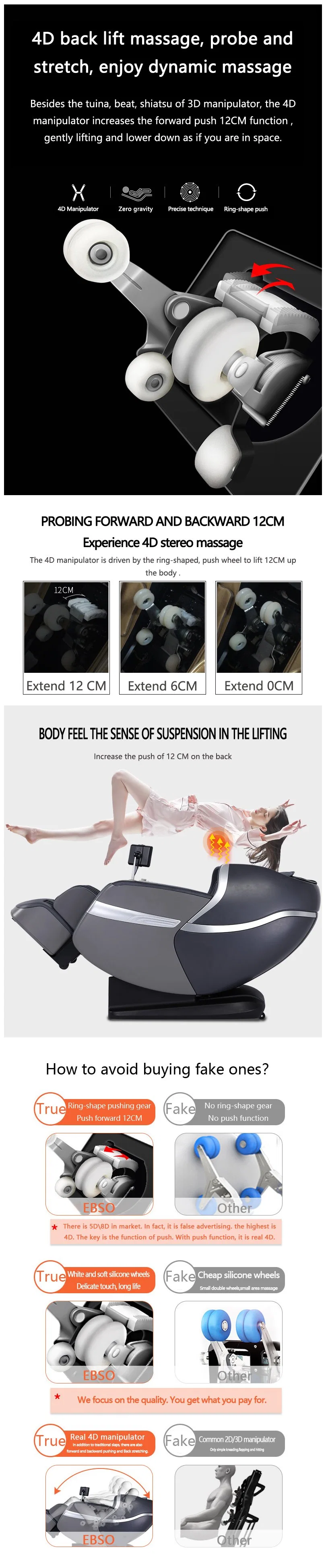 2021 Voice Ai 4D Optional Electric Zero Gravity Shiatsu Kneading Full Body Foot Gua Sha Massage Chair