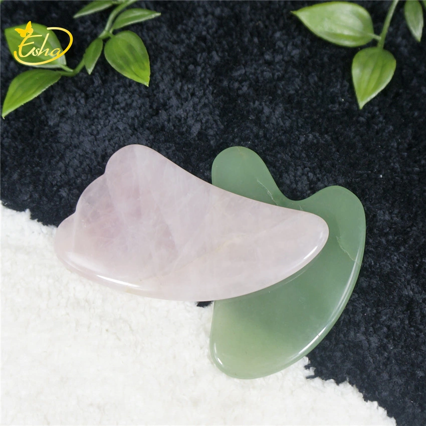 Natural Jade Stone Wholesale Guasha Tool Facial Massager Skincare Jade Guasha Tools