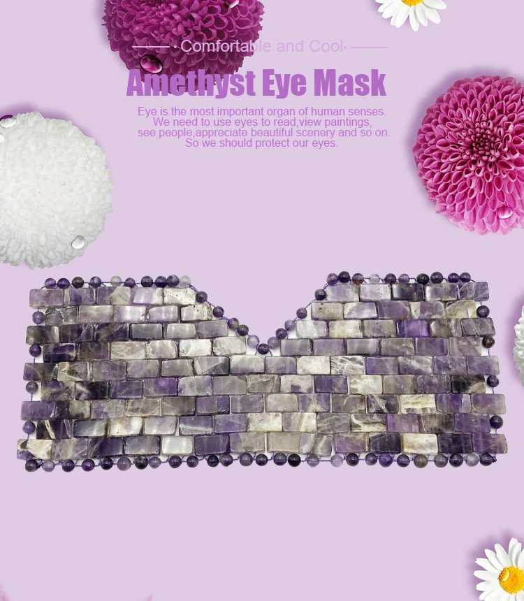 Natural Amethyst Jade Eye Mask Facial Sleeping Eye Mask