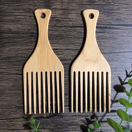 Custom Logo Honey Wide Tooth Unbraider Butterfly Wood Wooden Scalp Massage Natural Detangling Hair Brush Comb
