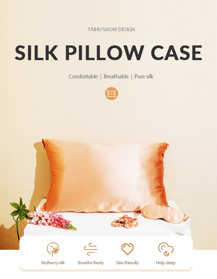 Beauty Pillow Case 19/22/25/30 mm Memory Foam Neck Pillow Case Silk Pillowcase Gift Set