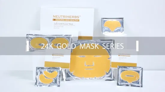 OEM ODM Korean Firming Hydrating Hydrogel 24K Gold Collagen Under Eye Mask